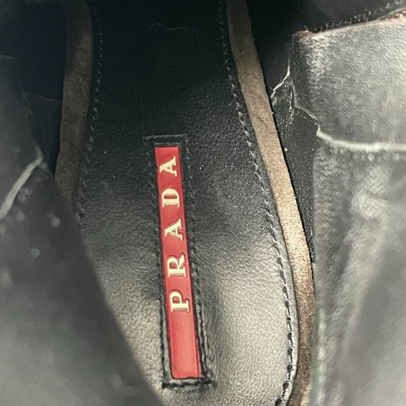 Authentic Prada Sport Brown Suede Lace-up Platform Boots, Size 37 - Picture 14 of 15